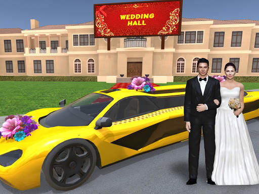 Luxury Wedding Limousine Taxi: 3D Car Driving 2021 screenshot 10