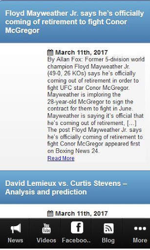 Boxing News and Videos screenshot 2