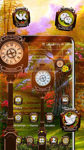 Garden Clock Theme Launcher screenshot 1