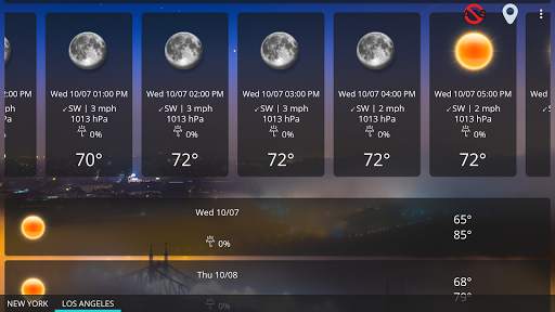 Weather forecast clock widget screenshot 10