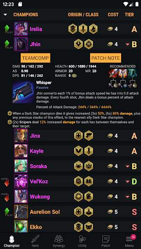 Wiki for TFT screenshot 1