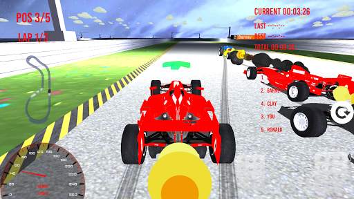 Free Cartoon Formula Racing 3D screenshot 4