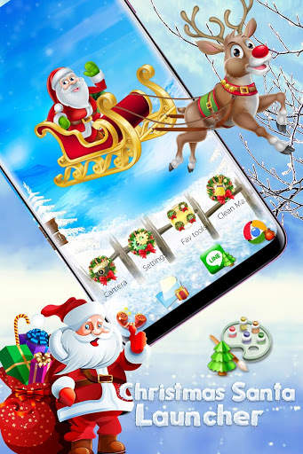 Christmas Santa Claus Launcher Theme 2019 screenshot 2