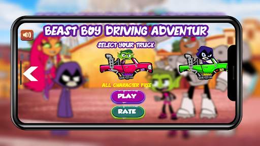 Teen and Beast Boy Titans  Driving screenshot 4