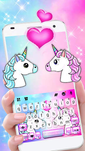 Unicorn Love Keyboard Theme screenshot 1