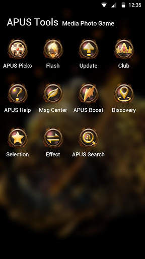 Fire Leopard Wolf--APUS Launcher fashion theme screenshot 5