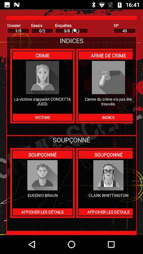 CrimeBot:  jeux enquete screenshot 1