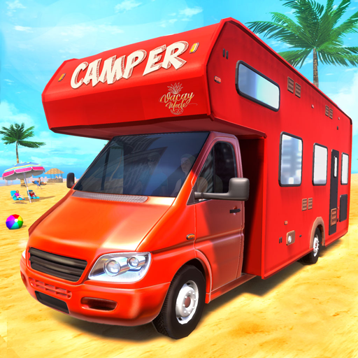 Real Camper Van Driving Simulator - Beach Resort आइकन