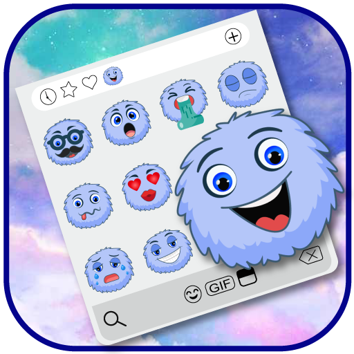 ikon Stiker Emoji Fluff Ball