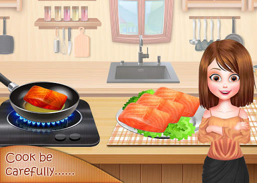 Crispy Fish Burger Recipe - Girls Cooking Game screenshot 4
