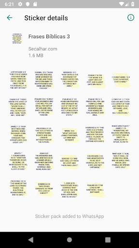 Biblical verses Stickers for Whatsapp screenshot 3