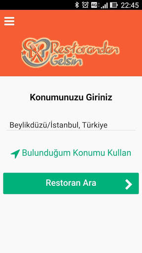 Restorandan İste Mobil Uyg. screenshot 1