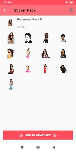 Bollywood stickers for whatsapp - WAStickerApps screenshot 4