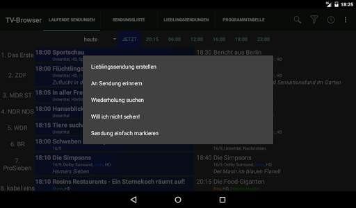 TV-Browser SimpleMarkerPlugin screenshot 3