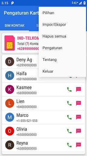 Pengaturan Kartu SIM screenshot 2