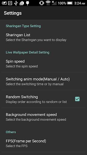 Sharingan Live Wallpaper Free screenshot 2