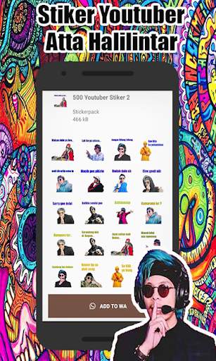 Youtuber Lucu Indonesia 2020 WAStickerApps screenshot 8
