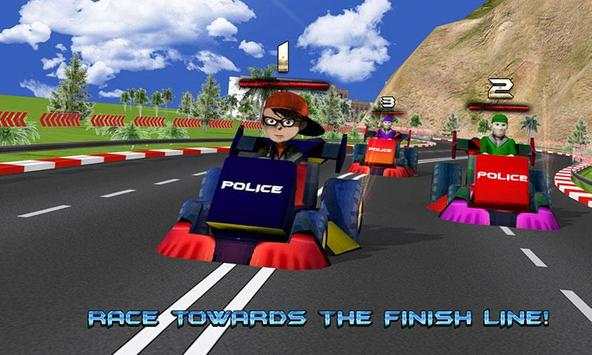 Kids Police Car Racing screenshot 4