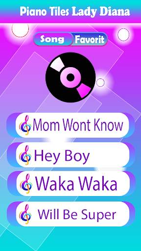 Lady Diana Piano Tiles screenshot 1