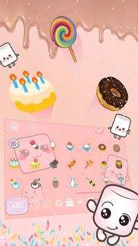 Marshmallow candy  keyboard Theme screenshot 4