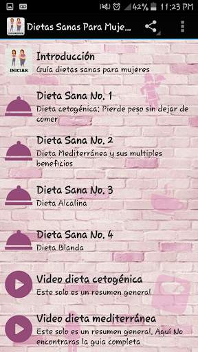Dietas sanas para mujeres 2 تصوير الشاشة