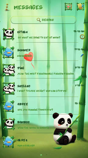 GO SMS PRO PANDA THEME screenshot 2