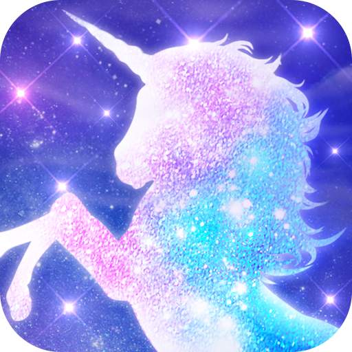 Galaxy Unicorn Shiny Glitter Theme 2.4.5