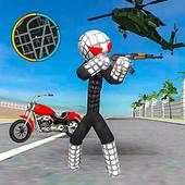 Black Spider Stickman Mafia Crime Rope Hero 2019 1.0.0