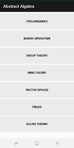 Abstract Algebra screenshot 2