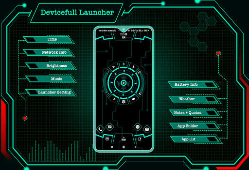 Devicefull Launcher - hitech screenshot 1