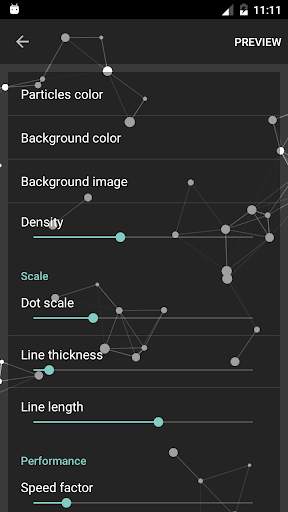 Particle Constellations Live Wallpaper screenshot 2