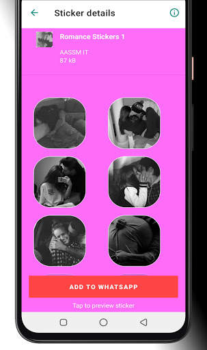 Couple Kiss Stickers For Whatsapp 2021 screenshot 4