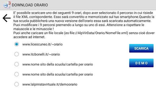 Orario scolastico screenshot 5