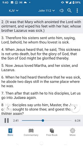 Bible KJV FREE - No Ads, Audio screenshot 4