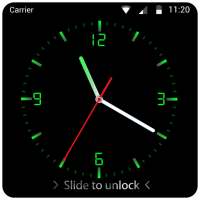 Analog Digital Clock Lock Screen