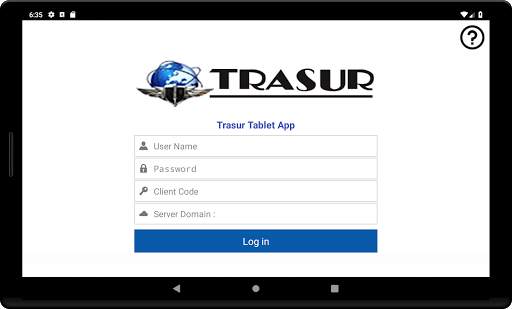 TRASUR Tablet App screenshot 1