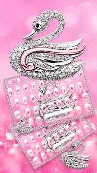 Pink Diamond Swan Keyboard screenshot 1