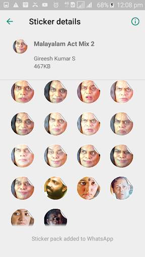 Malayalam Movie Actors Sticker Pack screenshot 8
