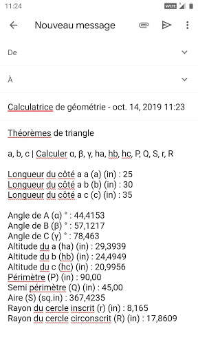 Calculatrice de géométrie screenshot 8
