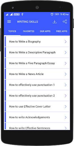 English Writing Skills screenshot 1