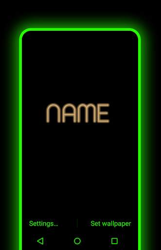 My Name Neon Live Wallpaper screenshot 3