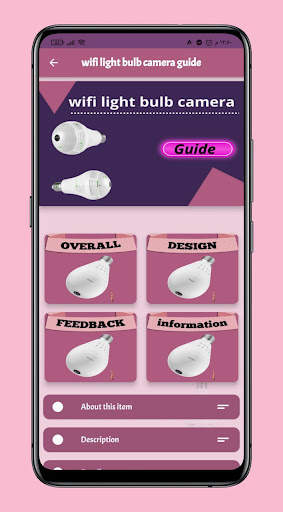 wifi light bulb camera guide screenshot 1