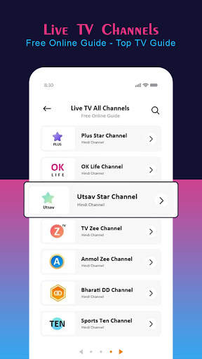 Live TV Channels Free Online Guide screenshot 4