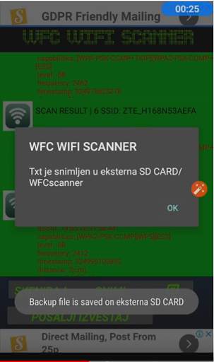 WFC WiFi SKENER (serbian edition) screenshot 3
