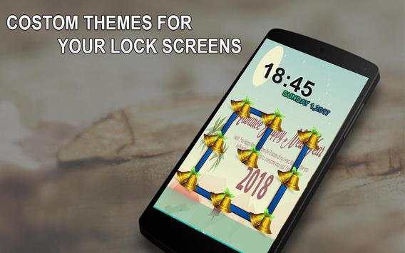 New Year Pattern Lock Screen With Picture Sccurity screenshot 3