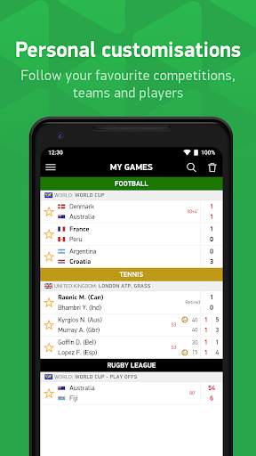 FlashScore Australia screenshot 5