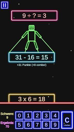 Laser Mathematik: Summieren und Subtrahieren! screenshot 2