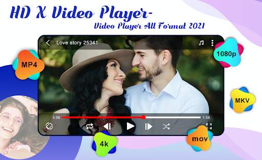 HD X Player - Video Player All Format 2021 screenshot 1