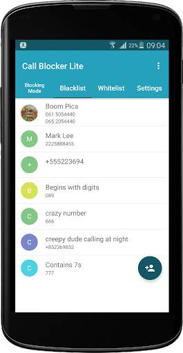 Call Blocker Lite 3 تصوير الشاشة