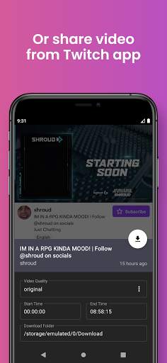 TDL: Download Video for Twitch screenshot 2
